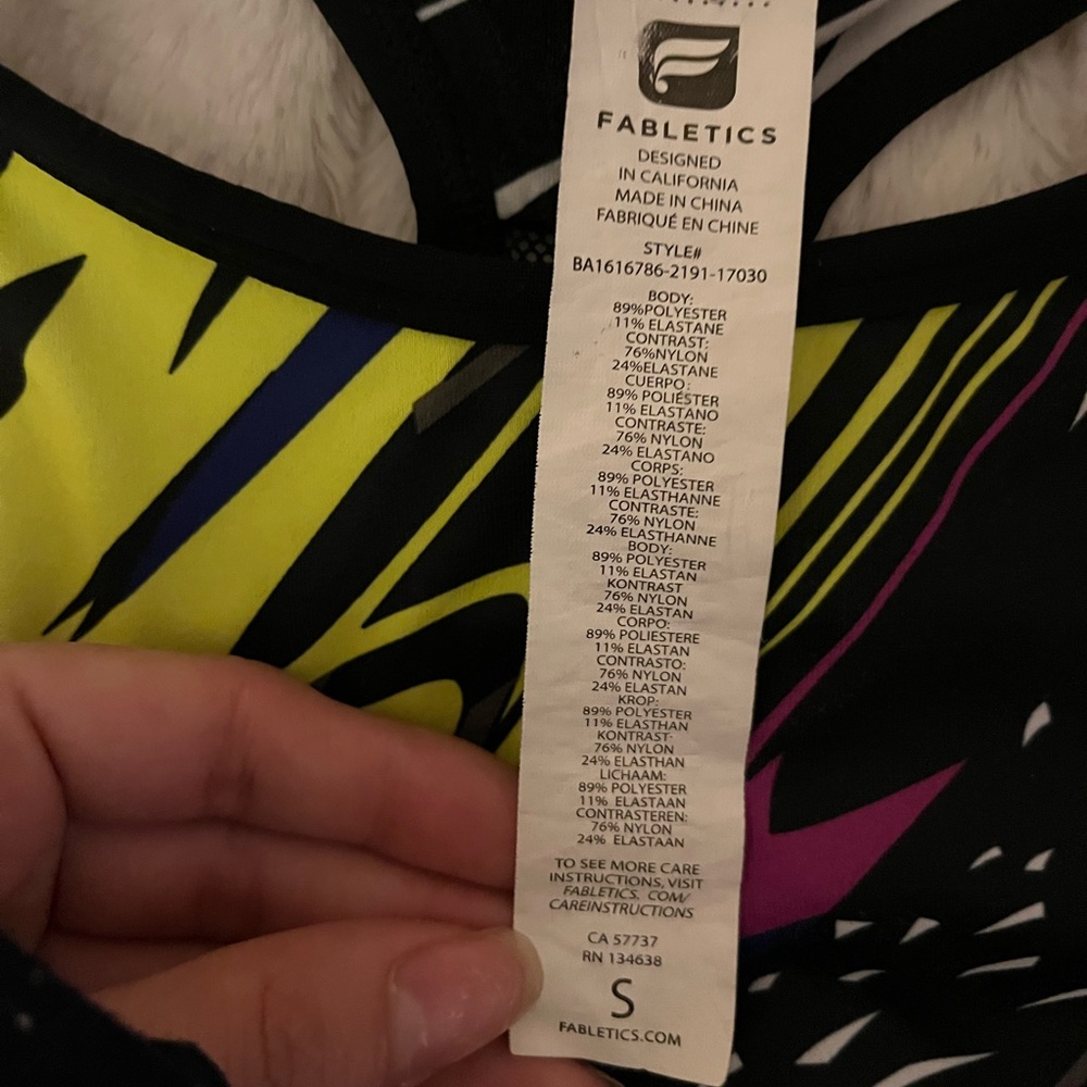 Fabletics Crop Tank With Built In Bra - image 5